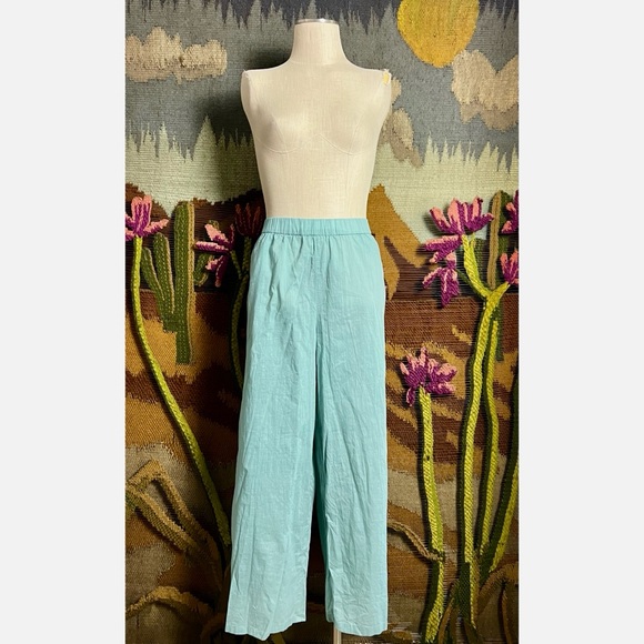 Anthropologie Eyelet Ankle Pants L - Picture 3 of 15